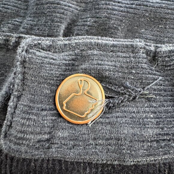 NEW Vintage Sears Thumb Up Blue Bell Bottom Cords 31 X 37 - Picture 4 of 11